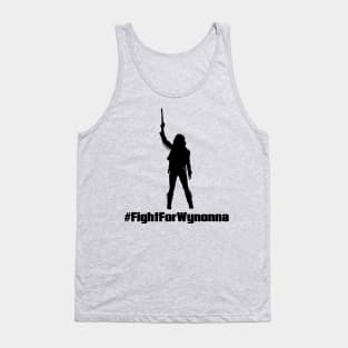 Fight For Wynonna Earp Silhouette - Black Tank Top